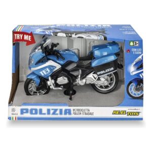 Moto Polizia 1:20 luci e suoni - REEL TOYS - immagine 2