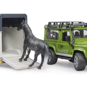 Land Rover Defender con cavallo - BRUDER - immagine 2