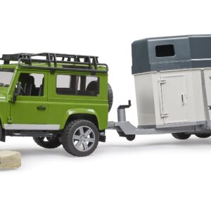 Land Rover Defender con cavallo - BRUDER - immagine 4