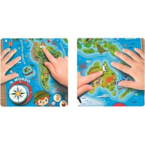 Puzzle magnetico Il Mondo - CLEMENTONI - immagine 2