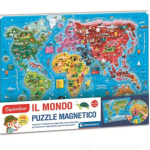 Puzzle magnetico Il Mondo - CLEMENTONI - immagine 1