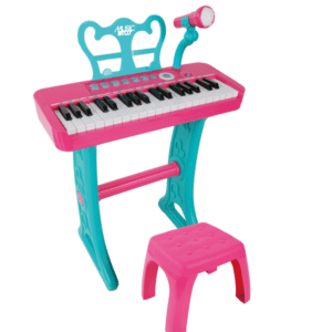Tastiera elettronica 37 tasti con microfono e sgabello Rosa - SUPERSTAR - immagine 1