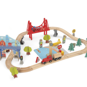 Trenino 60 pcs - WOOD'N PLAY - immagine 1