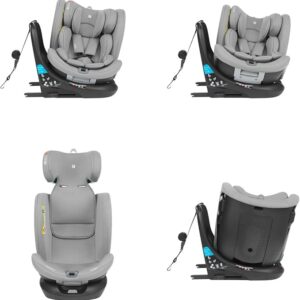 Seggiolino auto 40-150 cm i-Roll i-SIZE Grigio Chiaro - KIKKA BOO - immagine 3