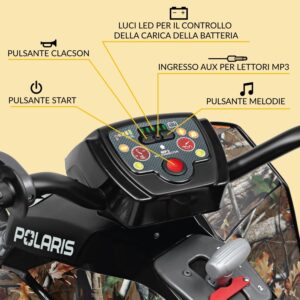 Quad Elettrico Polaris Outlaw Camo 330W - PEG PEREGO - immagine 4