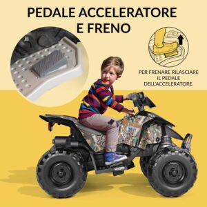 Quad Elettrico Polaris Outlaw Camo 330W - PEG PEREGO - immagine 6