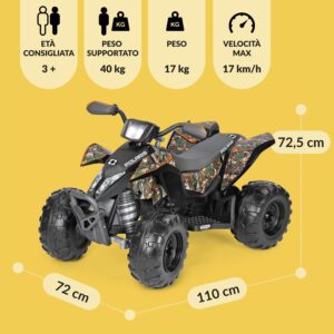 Quad Elettrico Polaris Outlaw Camo 330W - PEG PEREGO - immagine 7