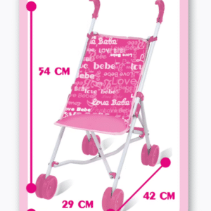 Passeggino con bambola - LOVE BEBE' - immagine 4
