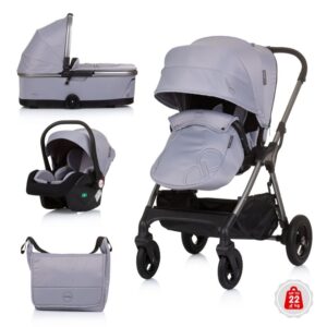 Trio Passeggino/ navicella/seggiolino auto 3 in 1 Infinity Granite -  CHIPOLINO - immagine 1