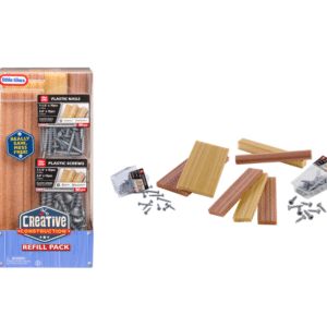 Creative Construction Set Legno, Chiodi e Viti - MGA - immagine 1