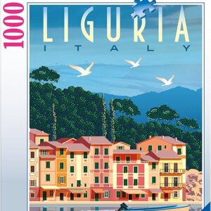 Puzzle 1000 pz - Postcard from Liguria, Italy - RAVENSBURGER - immagine 1