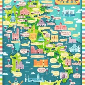 Puzzle 1000 pz - Tour dei vini D' Italia - RAVENSBURGER - immagine 2