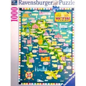 Puzzle 1000 pz - Tour dei vini D' Italia - RAVENSBURGER - immagine 1