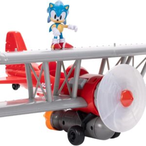 Sonic Tornado Biplano con personaggio articolato 6 cm - JAKK PACIFIC - immagine 1