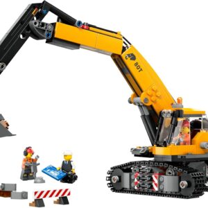 Escavatore da cantiere giallo - LEGO - immagine 3