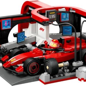 Pitstop e meccanici con monoposto Ferrari F1 - LEGO - immagine 3