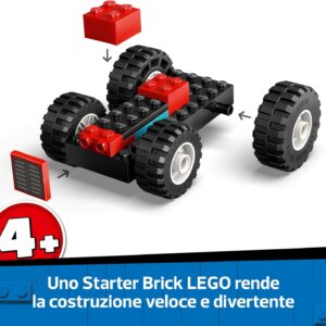 Trattore agricolo rosso con rimorchio e pecore - LEGO - immagine 8
