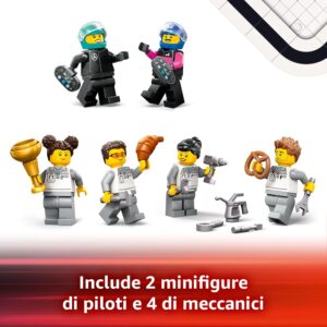 Garage con monoposto Mercedes-AMG e Alpine F1 - LEGO - immagine 11