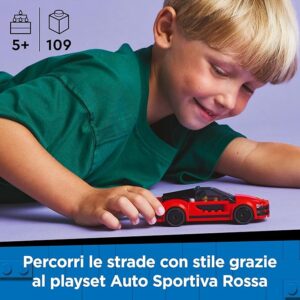 Auto sportiva rossa - LEGO - immagine 8