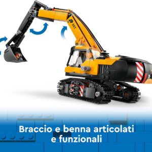 Escavatore da cantiere giallo - LEGO - immagine 11