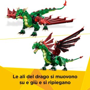 Drago medievale Creator - LEGO - immagine 5
