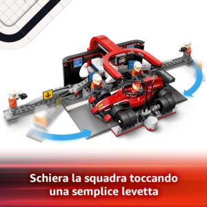 Pitstop e meccanici con monoposto Ferrari F1 - LEGO - immagine 5
