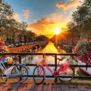 Puzzle 1000 pz - Biciclette ad Amsterdam - RAVENSBURGER - immagine 3