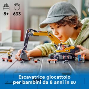 Escavatore da cantiere giallo - LEGO - immagine 6