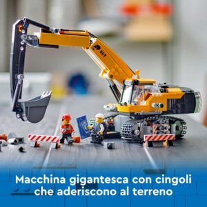 Escavatore da cantiere giallo - LEGO - immagine 4