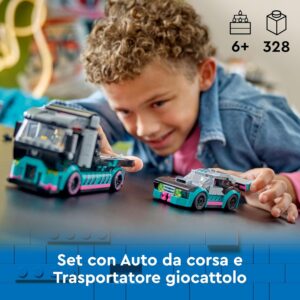 Auto da corsa e trasportatore - LEGO - immagine 6