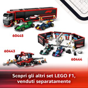 Garage con monoposto Mercedes-AMG e Alpine F1 - LEGO - immagine 10