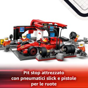 Pitstop e meccanici con monoposto Ferrari F1 - LEGO - immagine 7