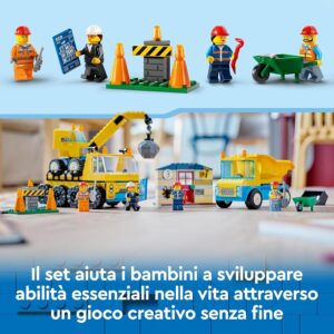 Camion da cantiere e gru con palla da demolizione - LEGO - immagine 7
