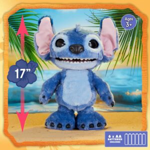 Peluche Stitch Interactive 43cm - JUST PLAY - immagine 4