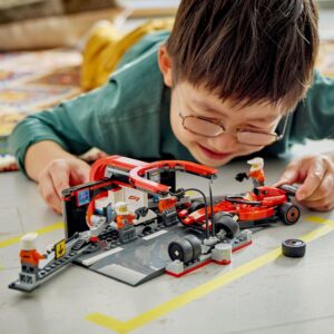 Pitstop e meccanici con monoposto Ferrari F1 - LEGO - immagine 10