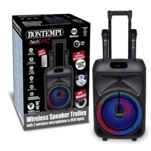 Trolley PRO Amplificatore Wireless con 2 Microfono Wireless - BONTEMPI - immagine 1