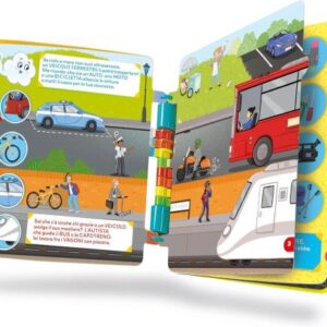 Libro racconta storie girapagina veicoli e mestieri - CLEMENTONI - immagine 3
