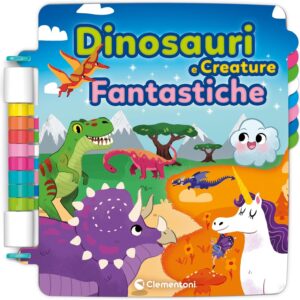 Libro girapagina dinosauri - CLEMENTONI - immagine 1