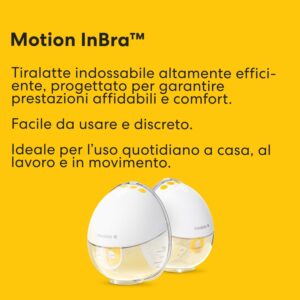 Tiralatte elettrico indossabile Motion INBRA singolo - MEDELA - immagine 4