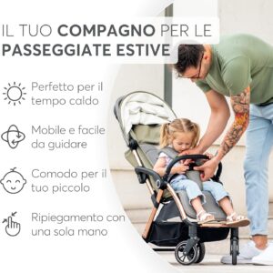 Passeggino auto-chiudibile Eden - KIKKABOO - immagine 6